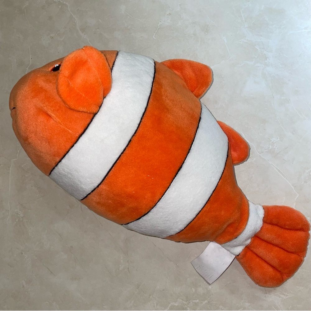 Orange and White Stuffed Animal Clownfish